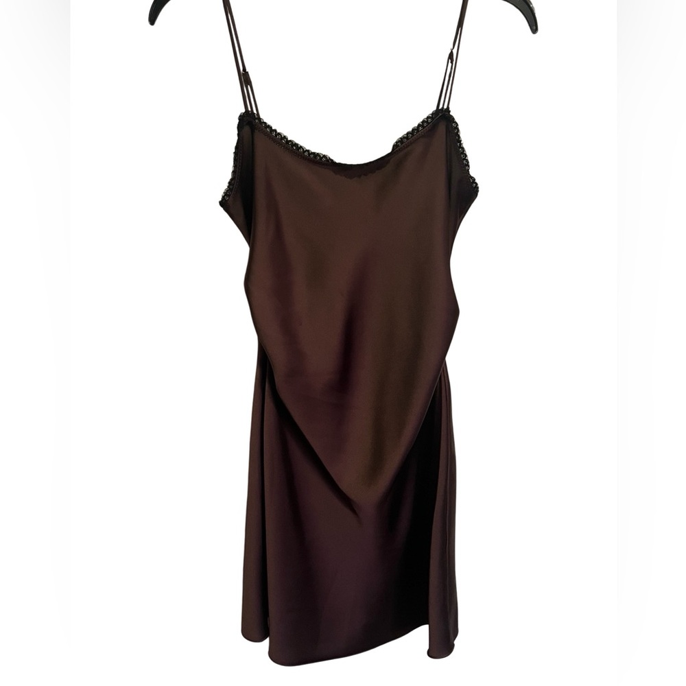 🤎ZARA Satin Slip Dress